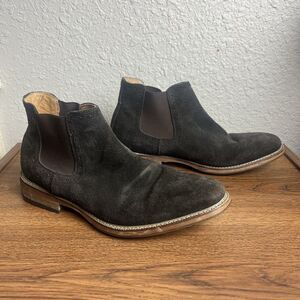 Joseph Abboud Men's Pull-On Brown Leather Suede Boots Size 8.5D Shoes